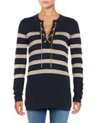 Michael Michael Kors Chain-link Lace-up Tunic