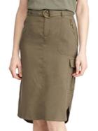 Lauren Ralph Lauren Petite Belted Cargo Skirt