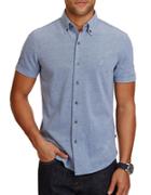 Nautica Slim-fit Button-down Oxford Pique Shirt