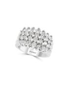 Effy 925 Sterling Silver And Diamond Ring