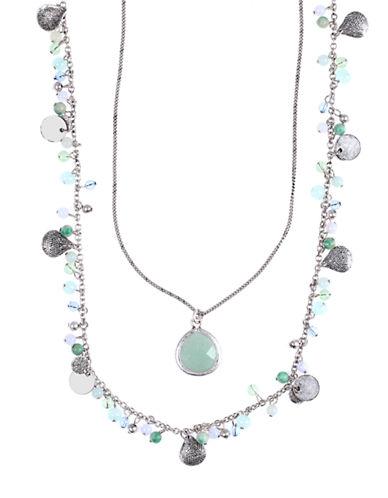 Lonna & Lilly Silver-plated Double Strand Necklace