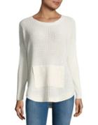 Two By Vince Camuto Waffle-knit Sweater