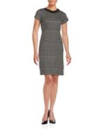 Karl Lagerfeld Paris Plaid Sheath Dress