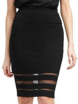 French Connection Kara Crepe Knee-length Skirt