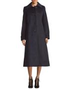 Jones New York Plaid Wool-blend Maxi Coat
