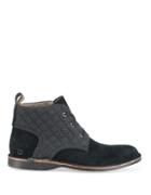 Andrew Marc Dorchester Quilted Suede Chukka Boots