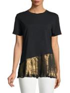 Lord & Taylor Pleated Short-sleeve Top