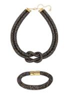 Swarovski Black Stardust Necklace And Bracelet Set