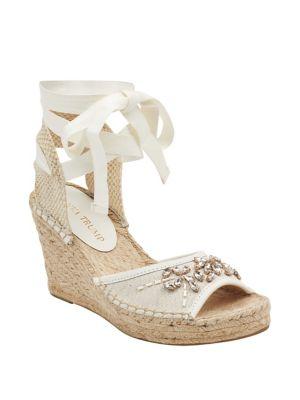 Ivanka Trump Dalyna Embellished Platform Wedge Espadrilles