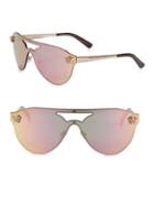 Versace 42mm Mirrored Shield Sunglasses