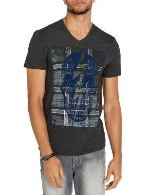 Buffalo David Bitton Tofra Heathered Graphic Tee