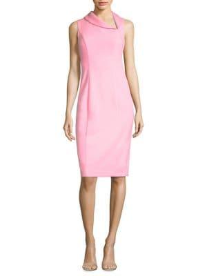 Black Halo Blaze Asymmetric Sheath Dress