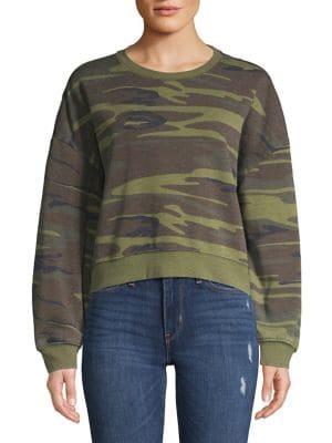 White Crow Camo Print Sweatshirt