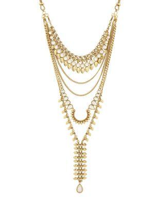 Lucky Brand Under The Influence Major Layer Statement Necklace