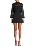The Fifth Label Highneck Textured Lace Mini Dress