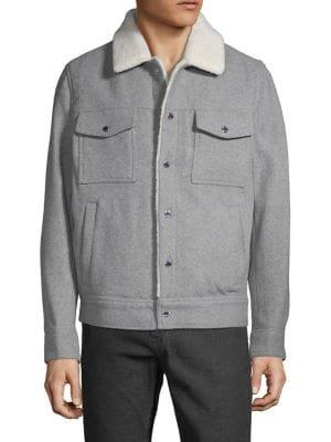 Michael Kors Plush Collar Jacket