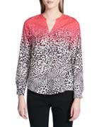 Calvin Klein Leopard Print Button-down Shirt