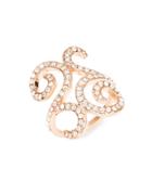 Michela Pave Scroll Ring