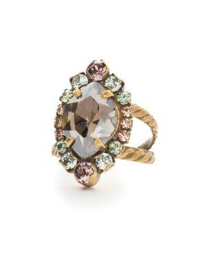 Sorrelli Washed Waterfront Eustoma Crystal Cocktail Ring