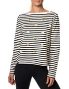 Betsey Johnson Embroidered Kiss Pullover