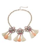 Design Lab Lord & Taylor Crystal-embellished Tassel Statement Necklace