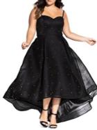 City Chic Plus Sweet Jewel Fit-&-flare Maxi Dress