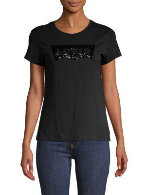 Levi's Sequin-embellished Cotton Tee