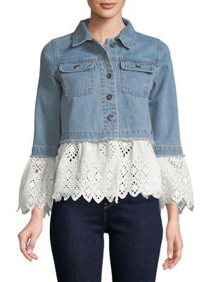 C & C California Westly Bell-sleeve Denim Jacket