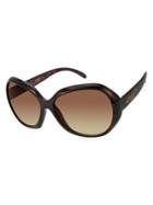 Jessica Simpson 74mm Round Gradient Sunglasses