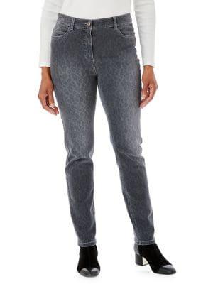 Olsen Mona Slim Animal Printed Jeans