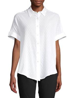 Lord & Taylor Textured Cotton Button-down Shirt