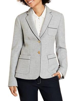 Brooks Brothers Red Fleece Piped Woven Blazer