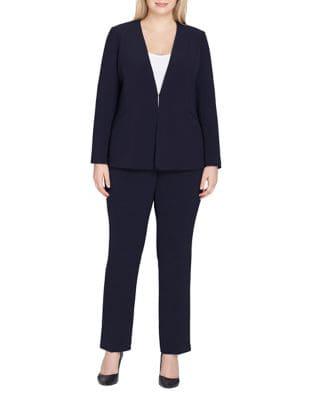 Tahari Arthur S. Levine Tricot Jacket And Pant Suit