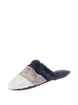 Isotoner Laurel Faux-fur Clog Slippers