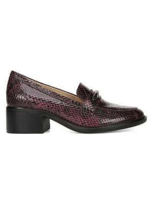 Naturalizer Perla Snakeskin-print Leather Loafers