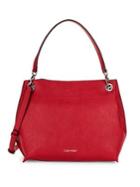 Calvin Klein Raya Leather Hobo Bag With Pouch