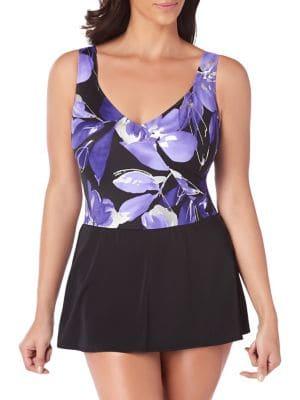 Longitude Cala Luna Mock Surplice Swimdress