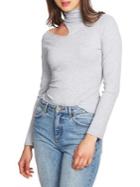 1.state Mockneck Cut-out Sweater