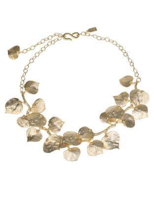 Kenneth Jay Lane Branch And Leaf Necklace