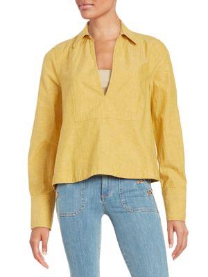 Free People Linen Blend Tunic