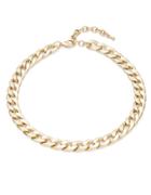 Design Lab Lord & Taylor Hammered Curb Chainlink Necklace