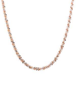 Lord & Taylor 925 Sterling Silver Margarita Chain Necklace