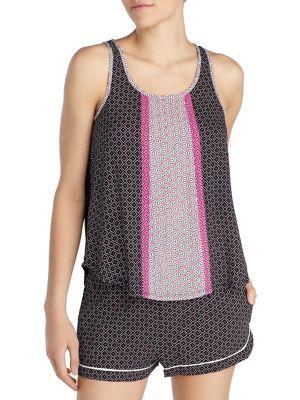 Kensie Patch Print Lounge Tank
