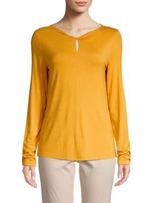 Lord & Taylor Twist-neck Top