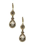 Givenchy 10kt. Goldplated And Swarovski Crystal Teardrop Earrings