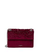 Karl Lagerfeld Paris Floral Velvet Shoulder Bag