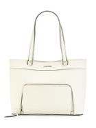 Calvin Klein East-west Zip-pocket Leather Tote
