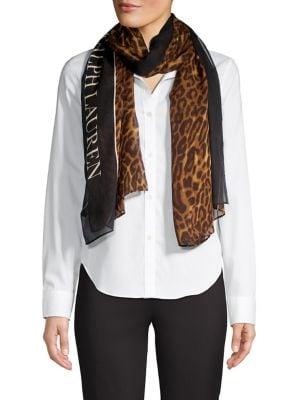 Lauren Ralph Lauren Cindy Leopard Print Scarf