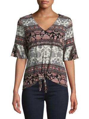 Ivanka Trump Henna Stripe Top