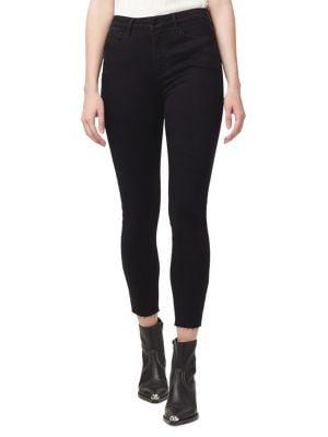 Sanctuary Social Standard High Rise Skinny Ankle Raw Hem Jeans